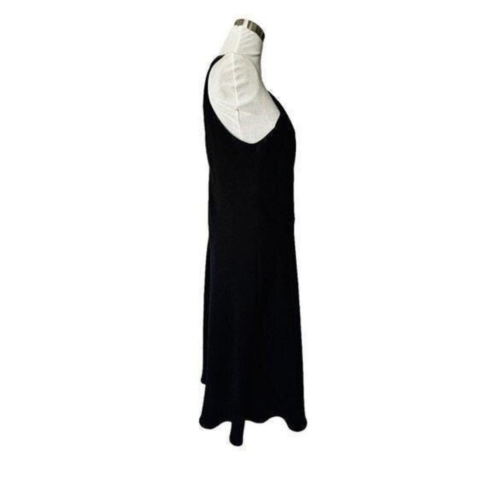 VTG 90s Evan Picone Womens Black Beaded Cocktail Dress Size 16 LBD Formal Event - Picture 6 of 12